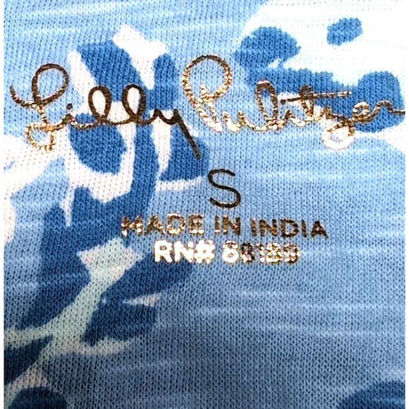 Lilly Pulitzer Dev Knit Top Womens Size S‎ Blue Peri Turtley Awesome NEW NWT $58 - Picture 6 of 15